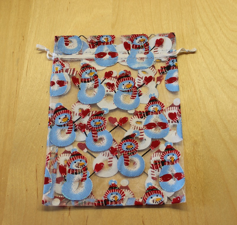 CH-2013    Organzabeutel weihnachtlich